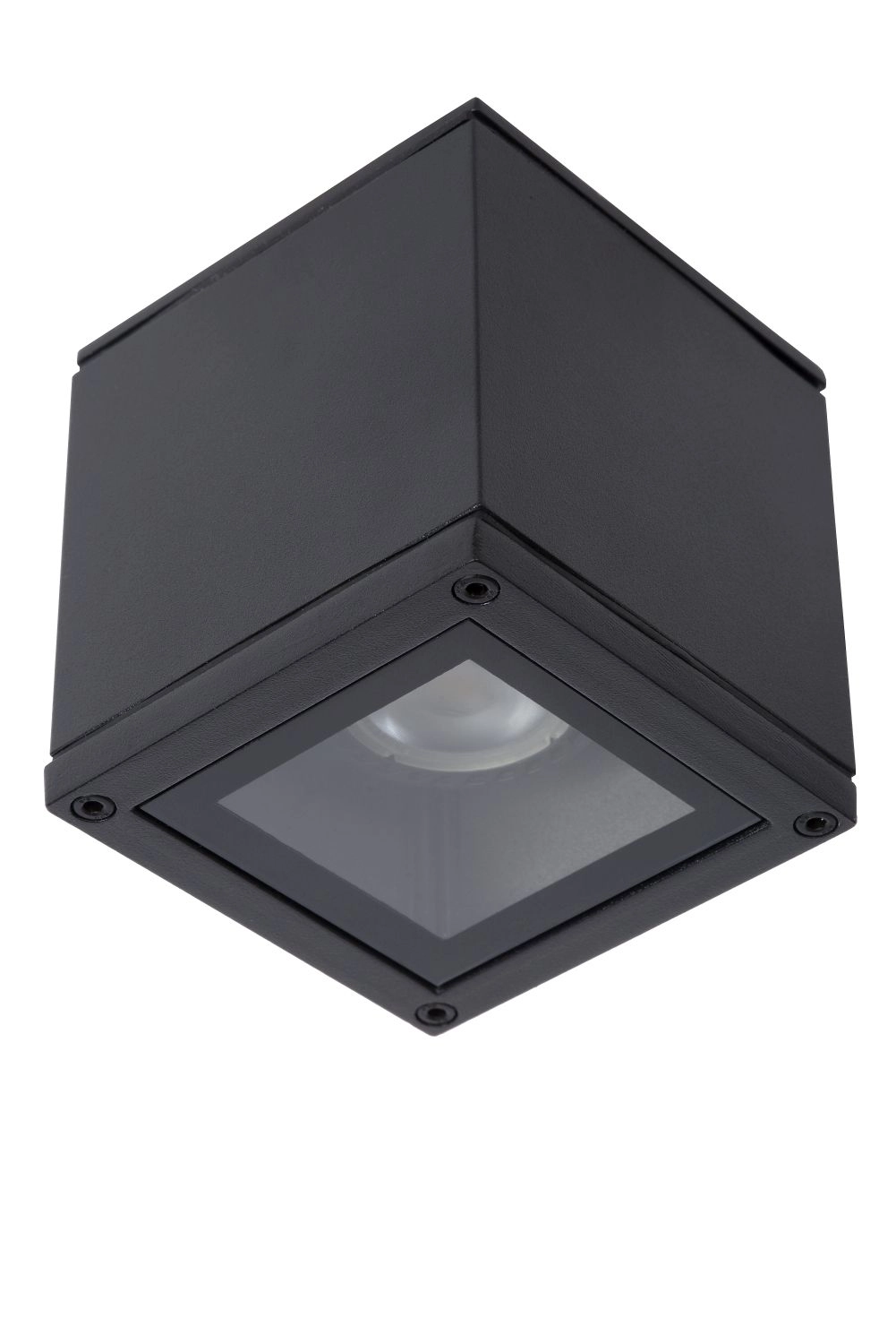 LU 22963/01/30 Lucide AVEN - Ceiling spotlight Bathroom - 1xGU10 - IP65 - Black