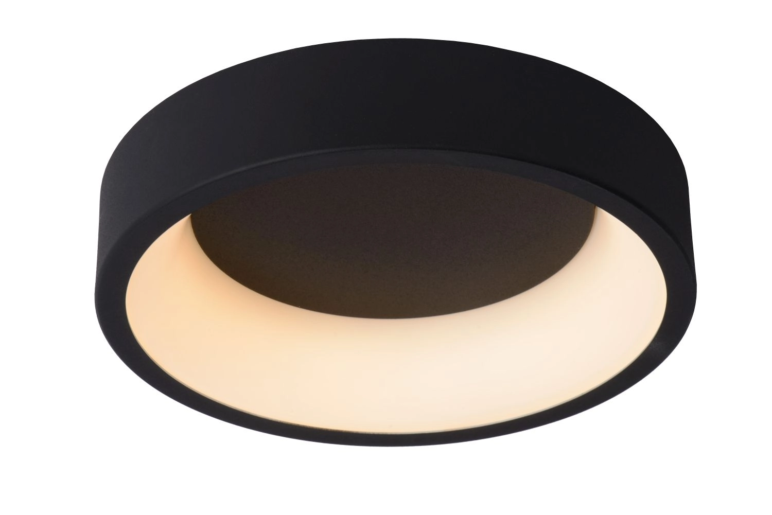LU 46100/20/30 Lucide TALOWE LED - Flush ceiling light - Ø 30 cm - LED Dim. - 1x20W 3000K - Black