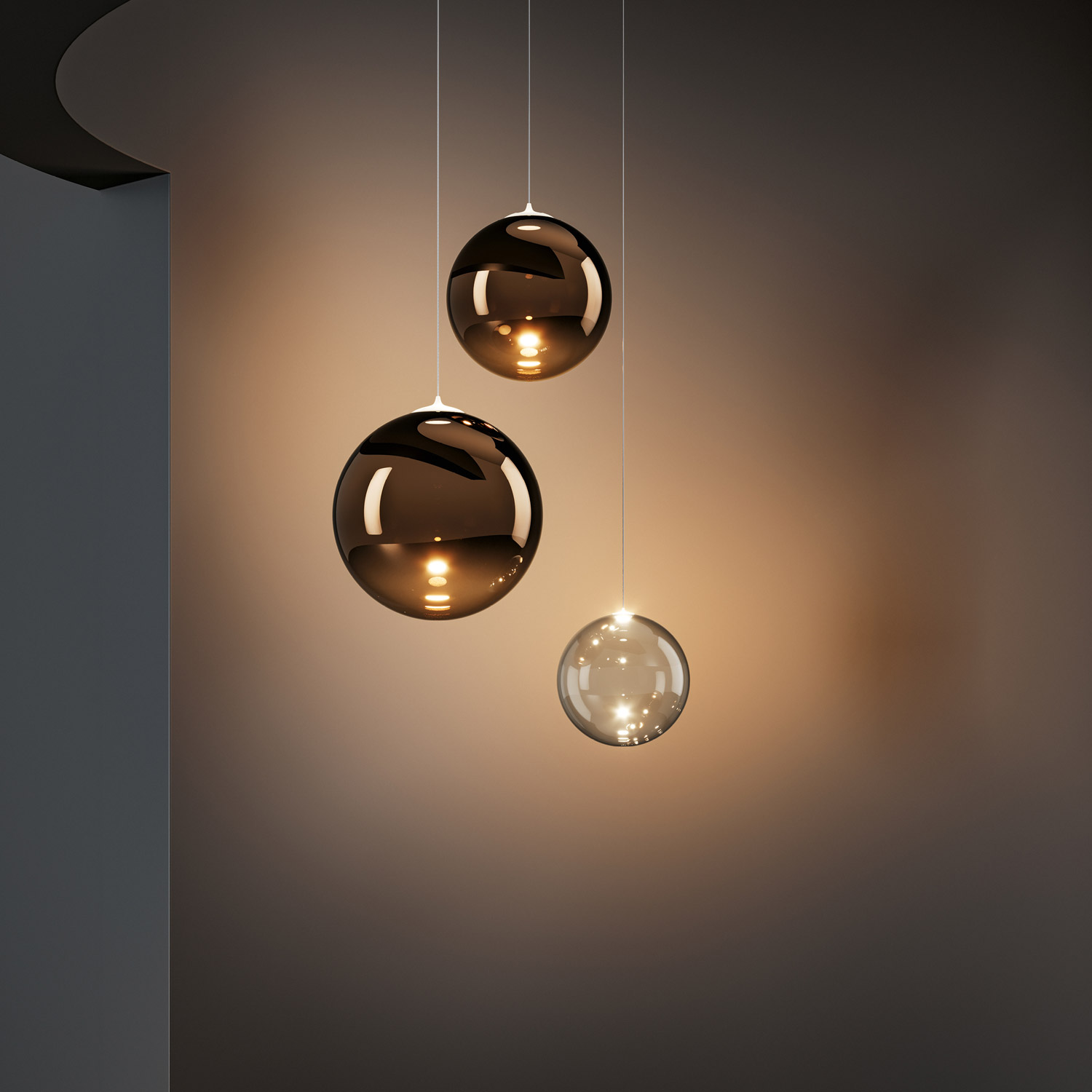 Random Solo 10 pendant light by Lodes