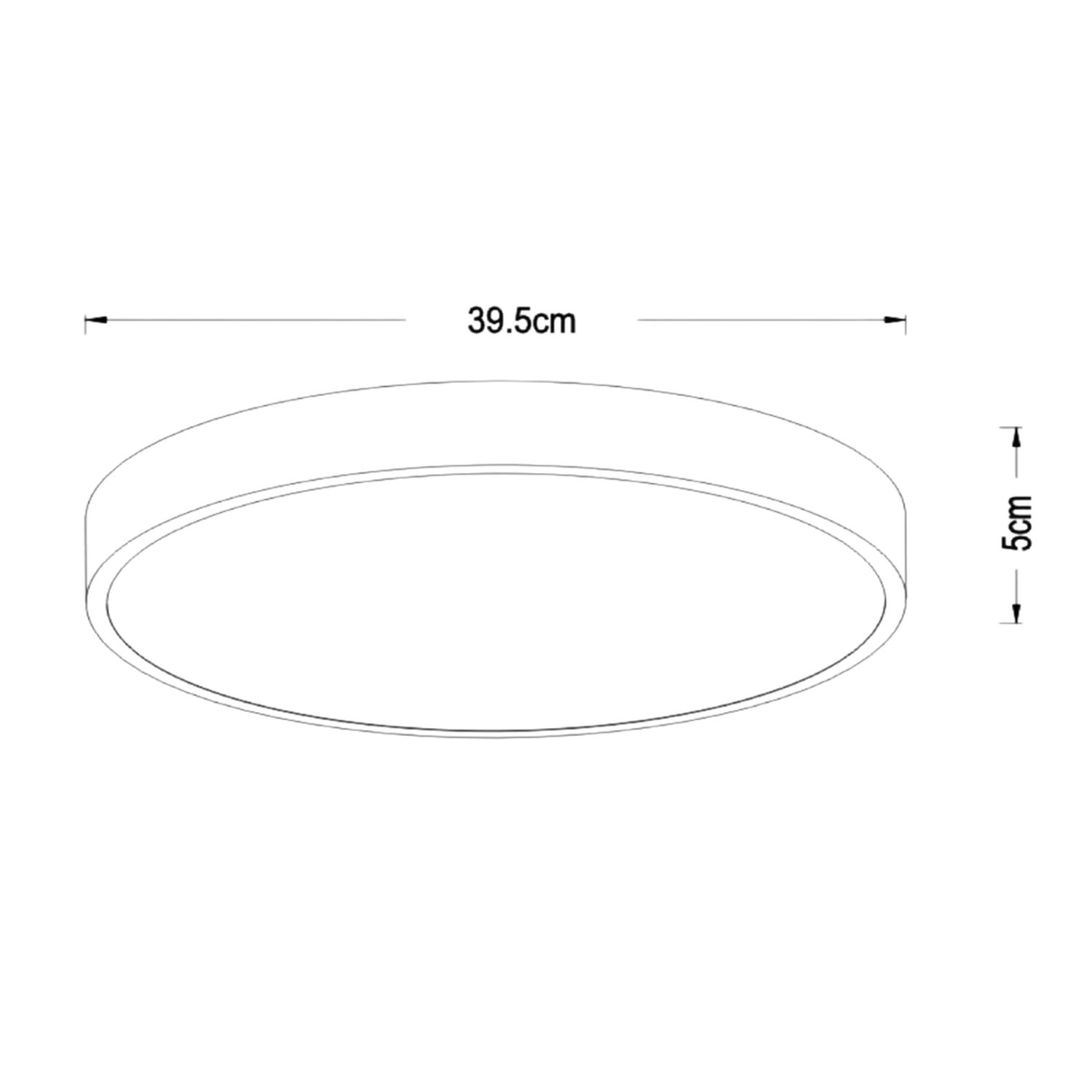 LU 79185/40/31 Lucide UNAR - Flush ceiling light - Ø 39,5 cm - LED Dim. - 1x24W 2700K - 3 StepDim - 