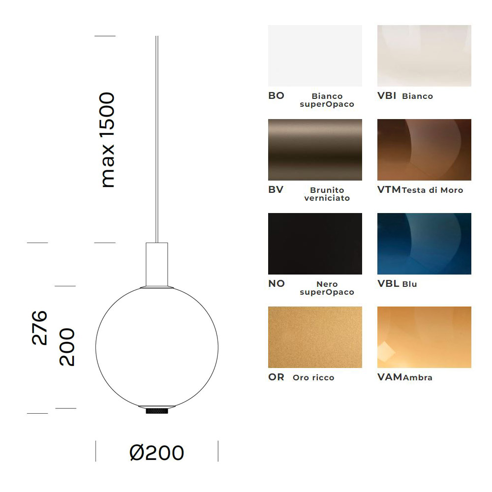 OLEV Beam Stick Nuance on/off 2 700K Ø45cm blanc