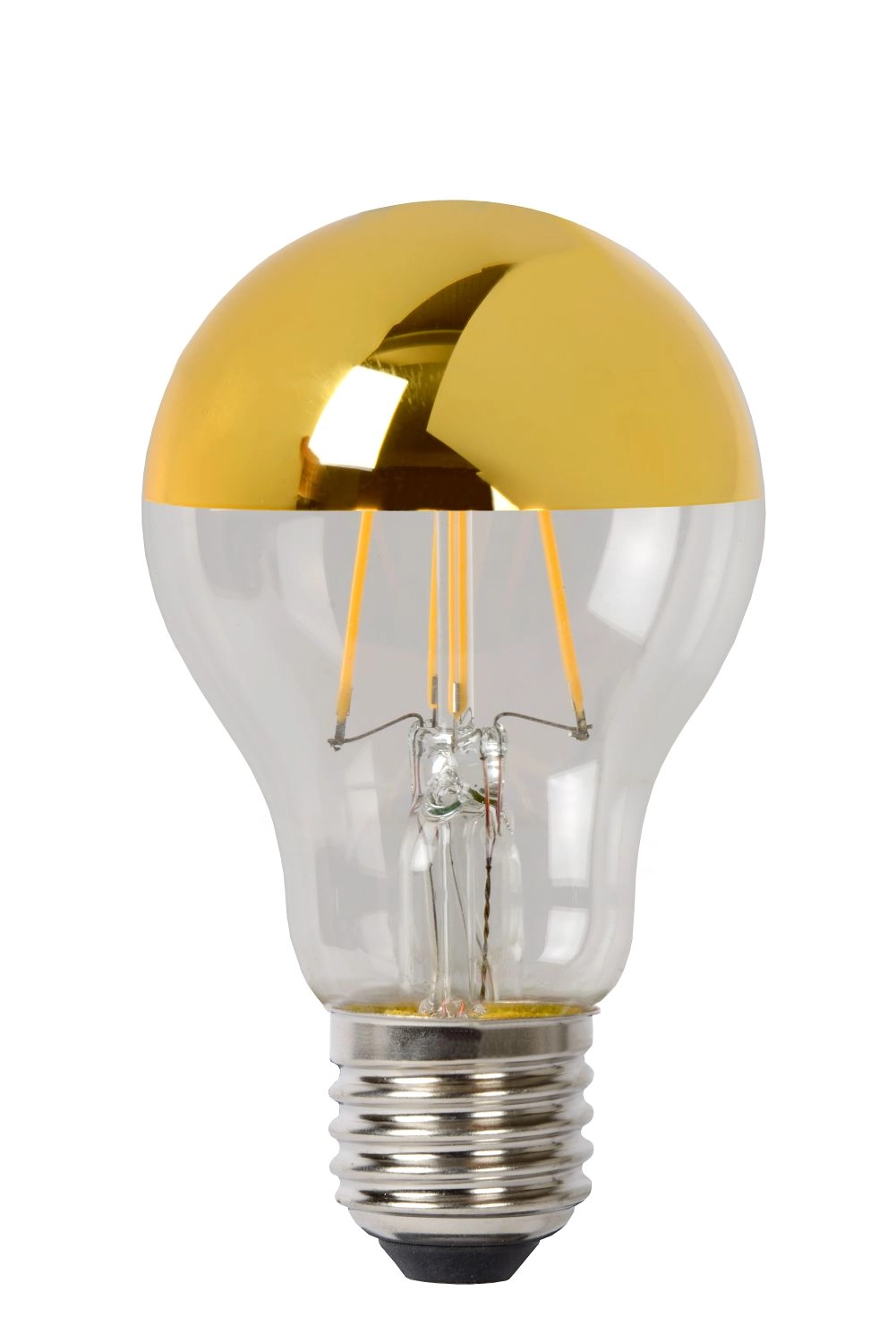 LU 49020/05/10 Lucide A60 SPIEGEL - Filament bulb - Ø 6 cm - LED Dim. - E27 - 1x5W 2700K - Gold