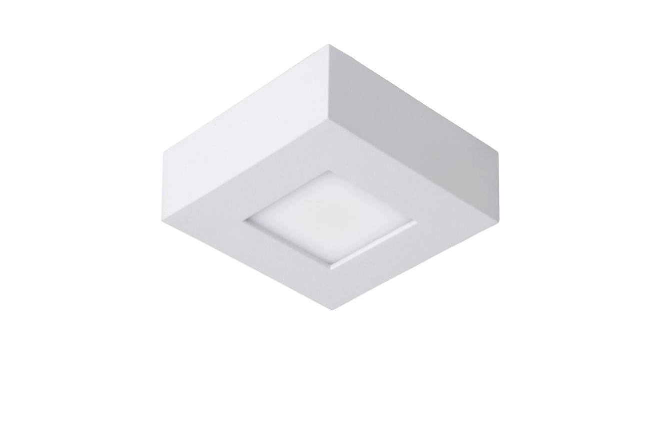LU 28117/11/31 Lucide BRICE-LED - Flush ceiling light Bathroom - LED Dim. - 1x8W 3000K - IP44 - Whit