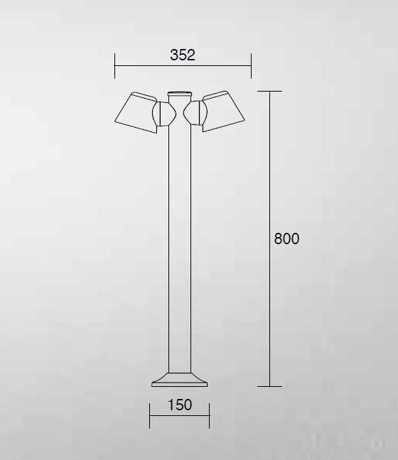 CUP flexible bollard lamp by Isy Luce