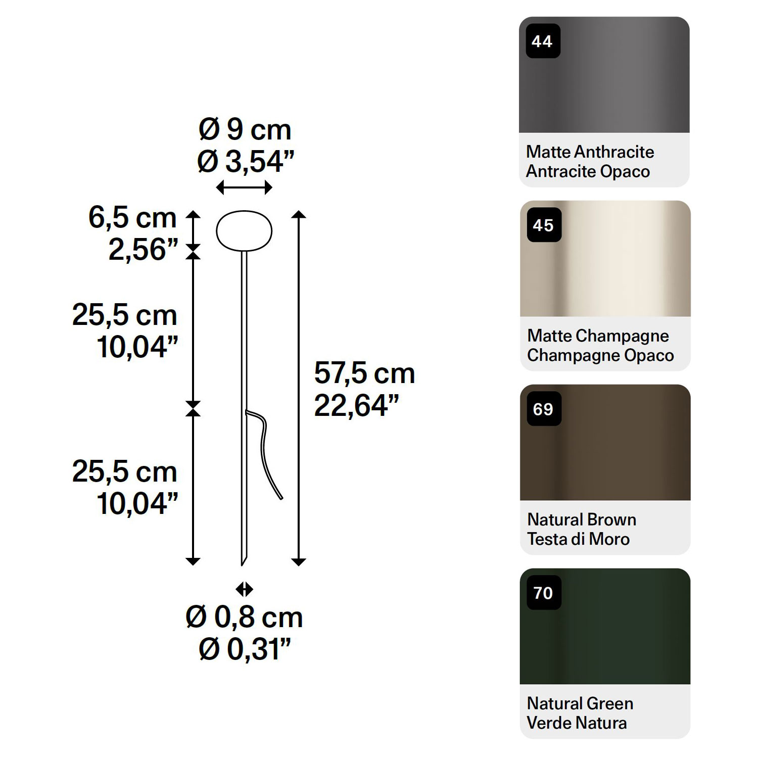 Reed Oval 90 Gartenleuchte von Lodes