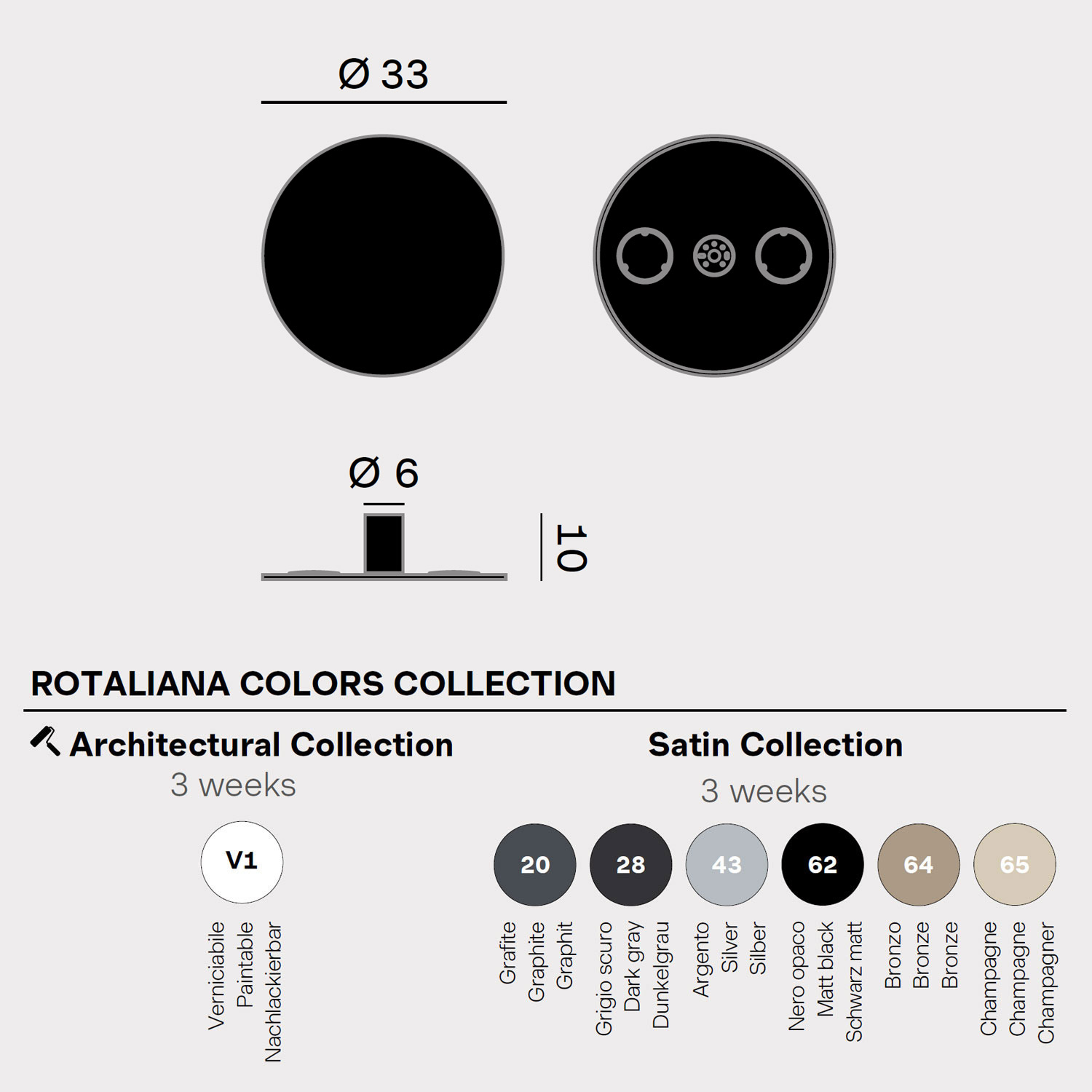 Collide H2 Decken/Wandlampe von Rotaliana
