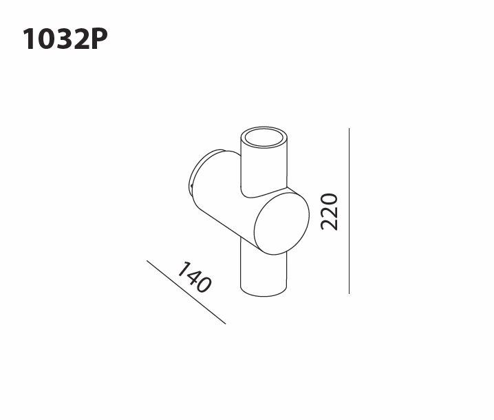 1032P TRAFFIC Wandlampe von Toscot