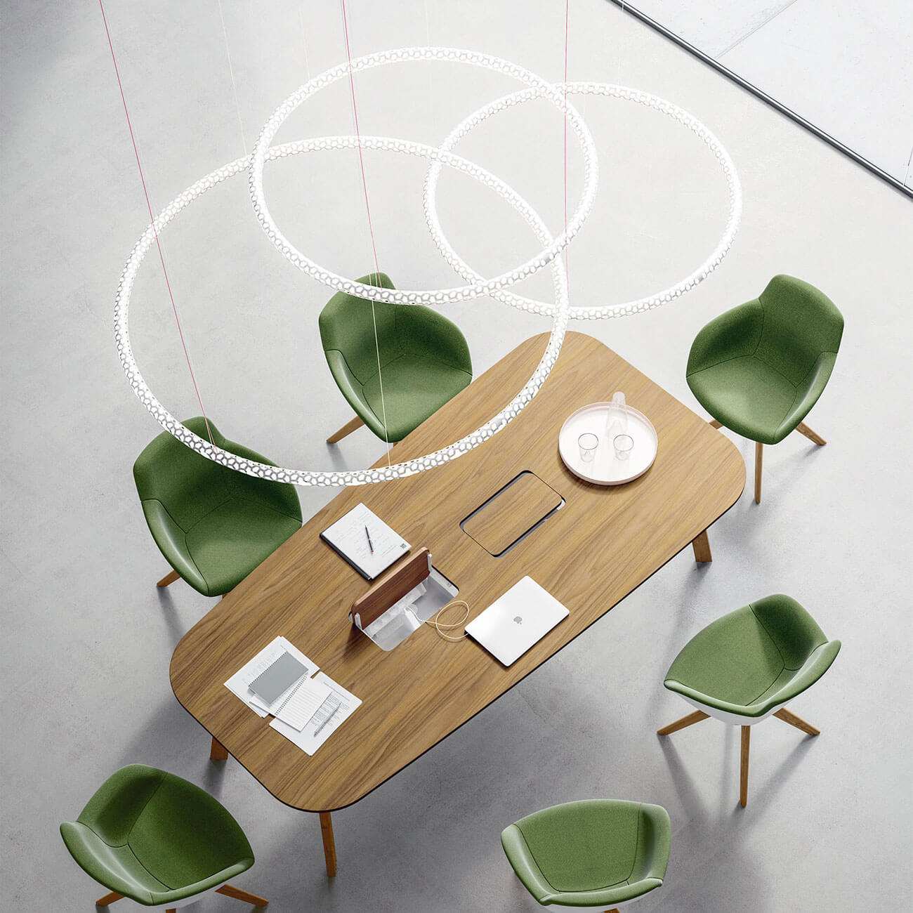 Squiggle Ring Hängeleuchte von Rotaliana