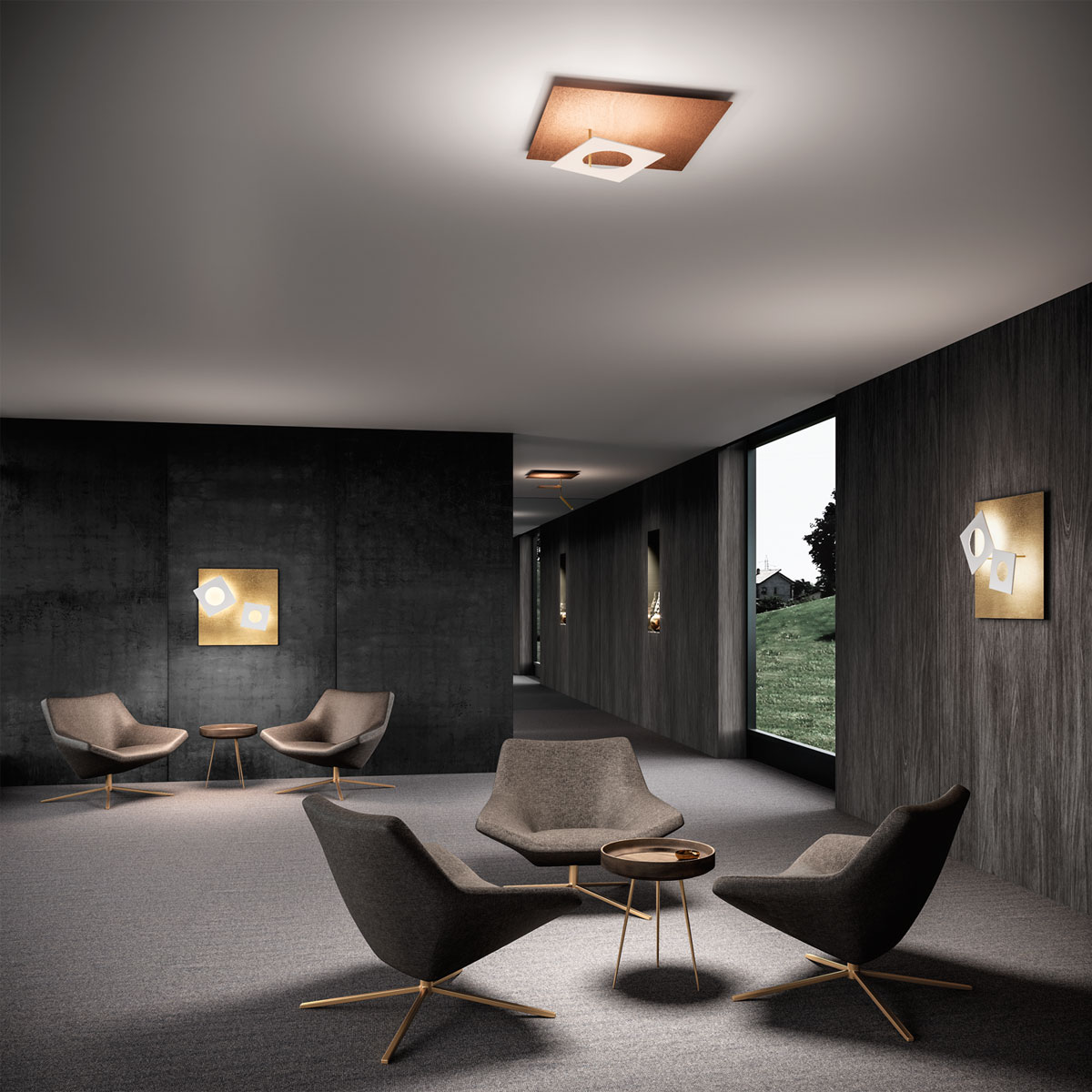 PETRA LED Decken-/Wandlampe von Icone