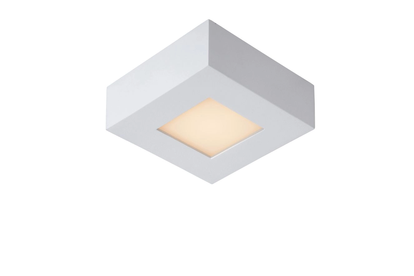 LU 28117/11/31 Lucide BRICE-LED - Flush ceiling light Bathroom - LED Dim. - 1x8W 3000K - IP44 - Whit