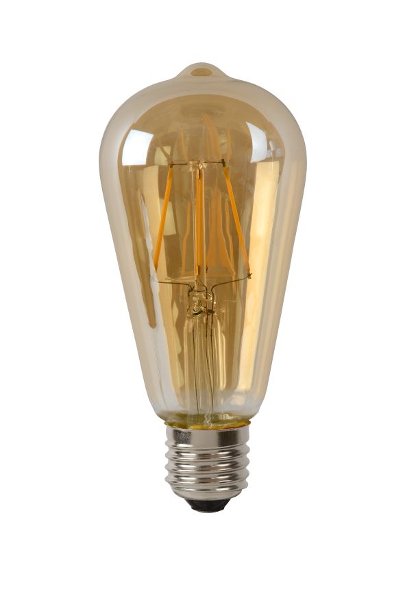 LU 49068/05/62 Lucide ST64 - Filament bulb - Ø 6,4 cm - LED Dim. - E27 - 1x5W 2700K - Amber