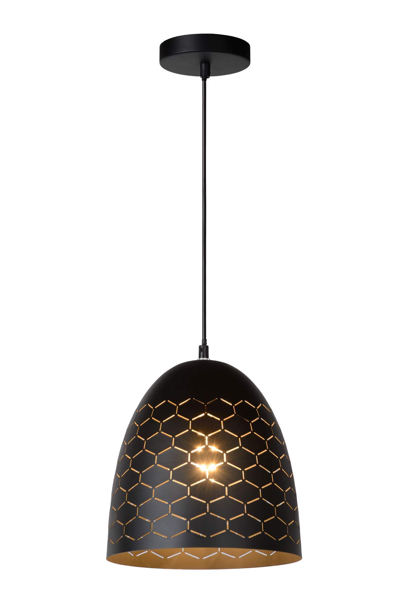 LU 43408/24/30 Lucide GALLA - Pendant light - Ø 25 cm - 1xE27 - Black