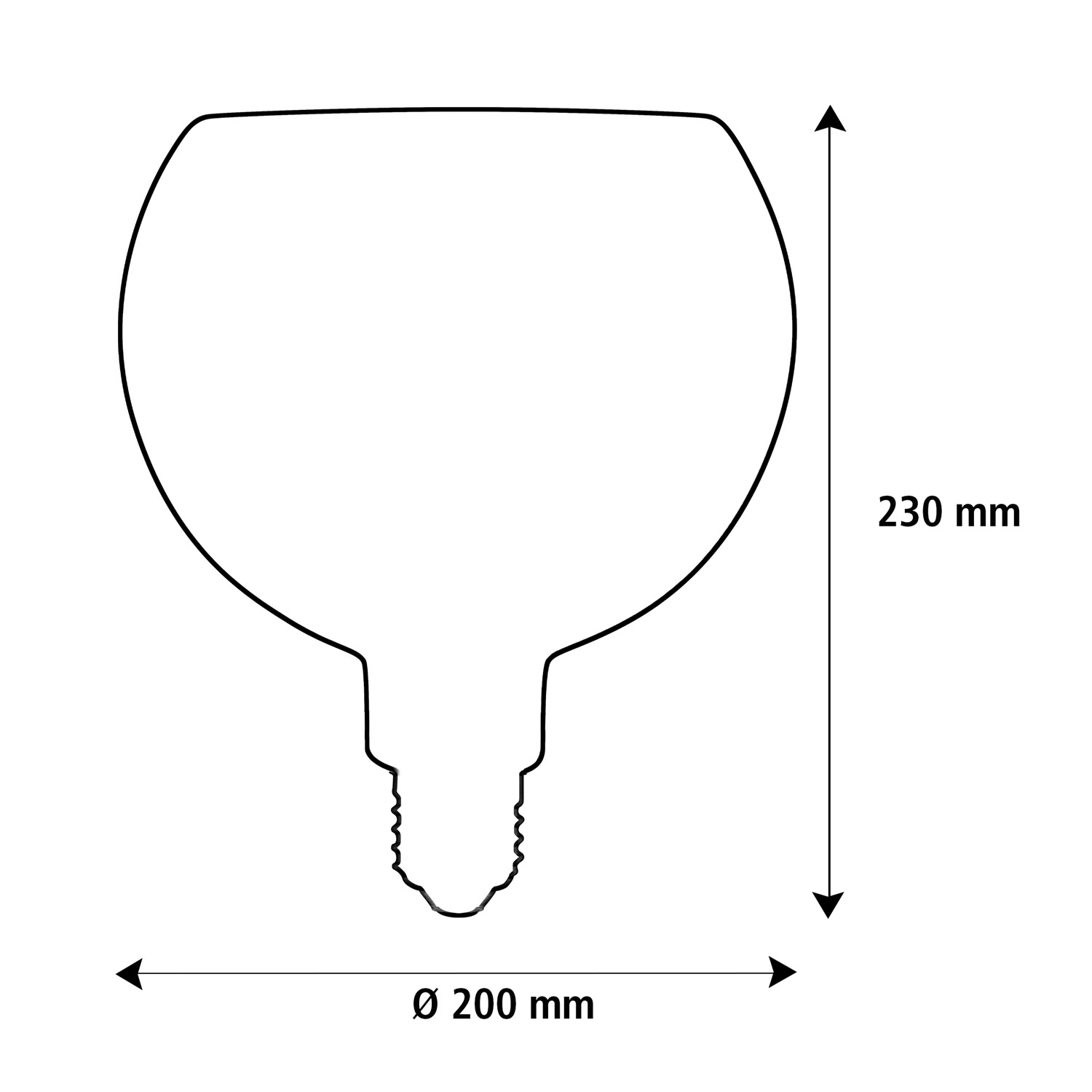 Floating Globe Fumé lampadina LED E27 di Segula