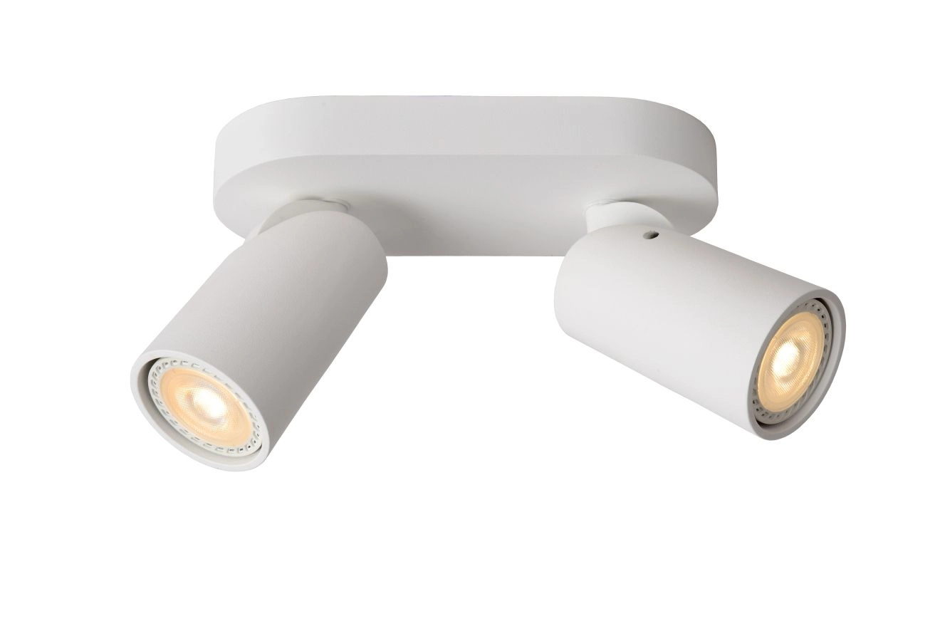 LU 23954/11/31 Lucide XYRUS - Ceiling spotlight - LED Dim to warm - GU10 - 2x5W 2200K/3000K - White