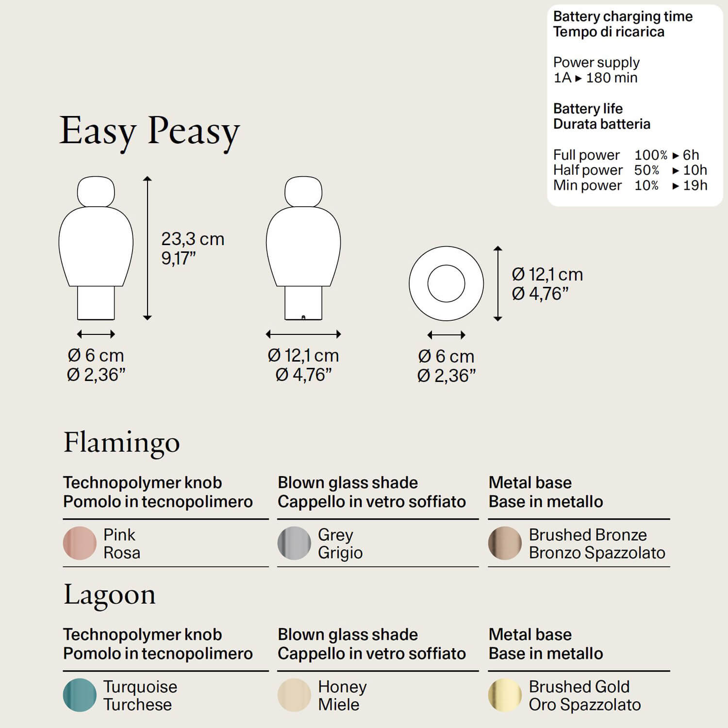 Easy Peasy lampada senza filo di Lodes