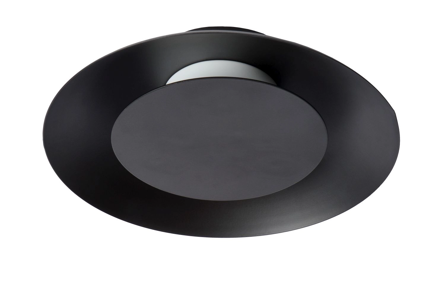 LU 79177/06/30 Lucide FOSKAL - Flush ceiling light - Ø 21,5 cm - LED - 1x6W 2700K - Black
