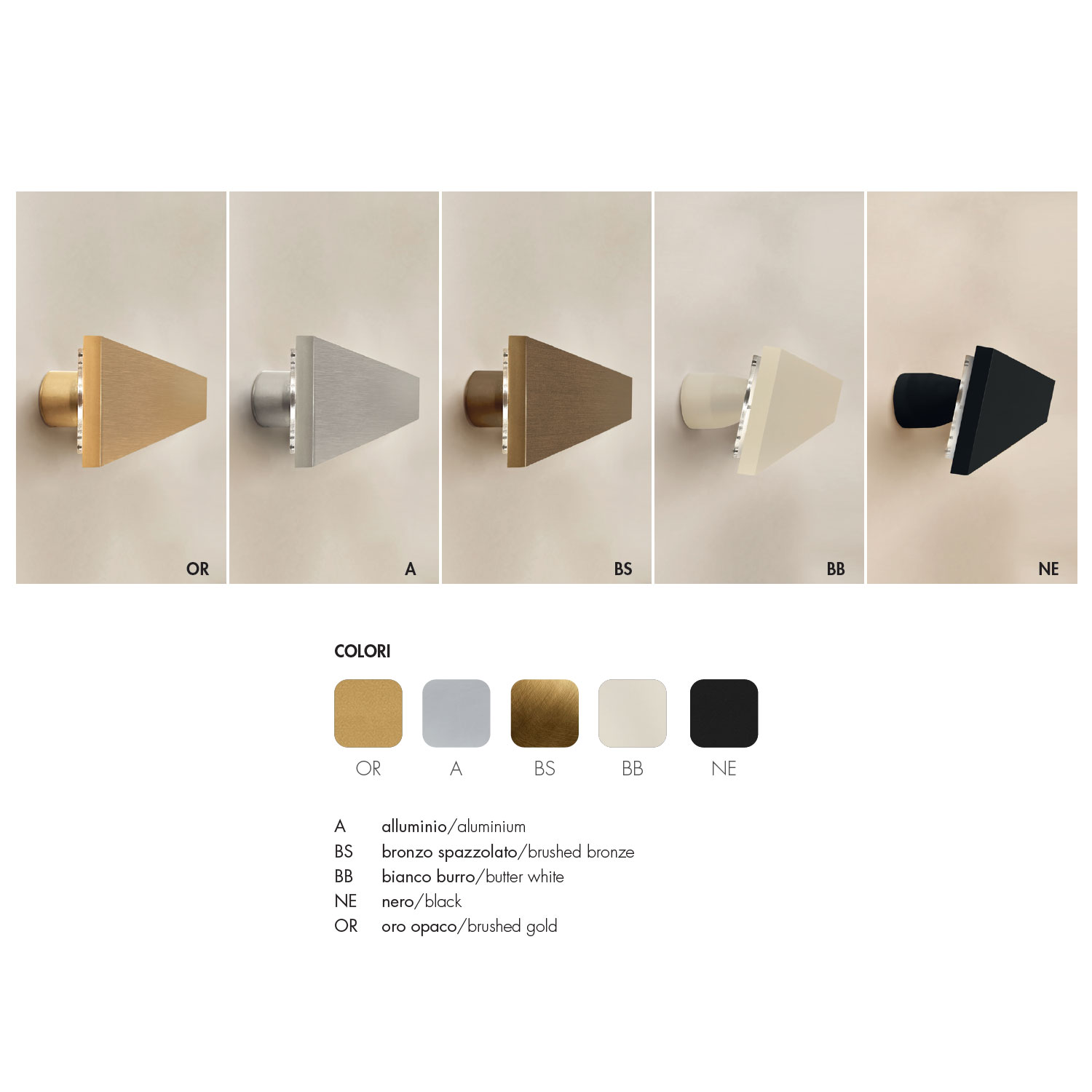 Elica adjustable light by Icone