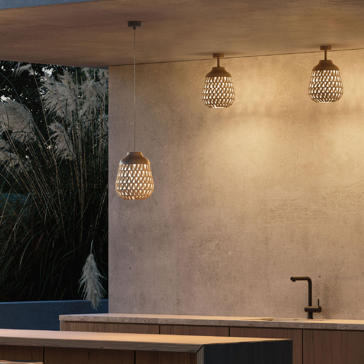 Stitch Small Außendeckenlampe von Lodes