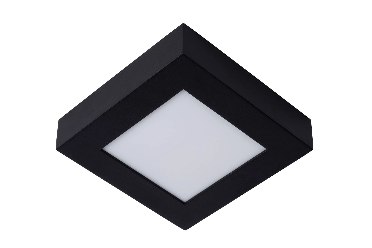 LU 28117/17/30 Lucide BRICE-LED - Flush ceiling light Bathroom - LED Dim. - 1x15W 3000K - IP44 - Bla