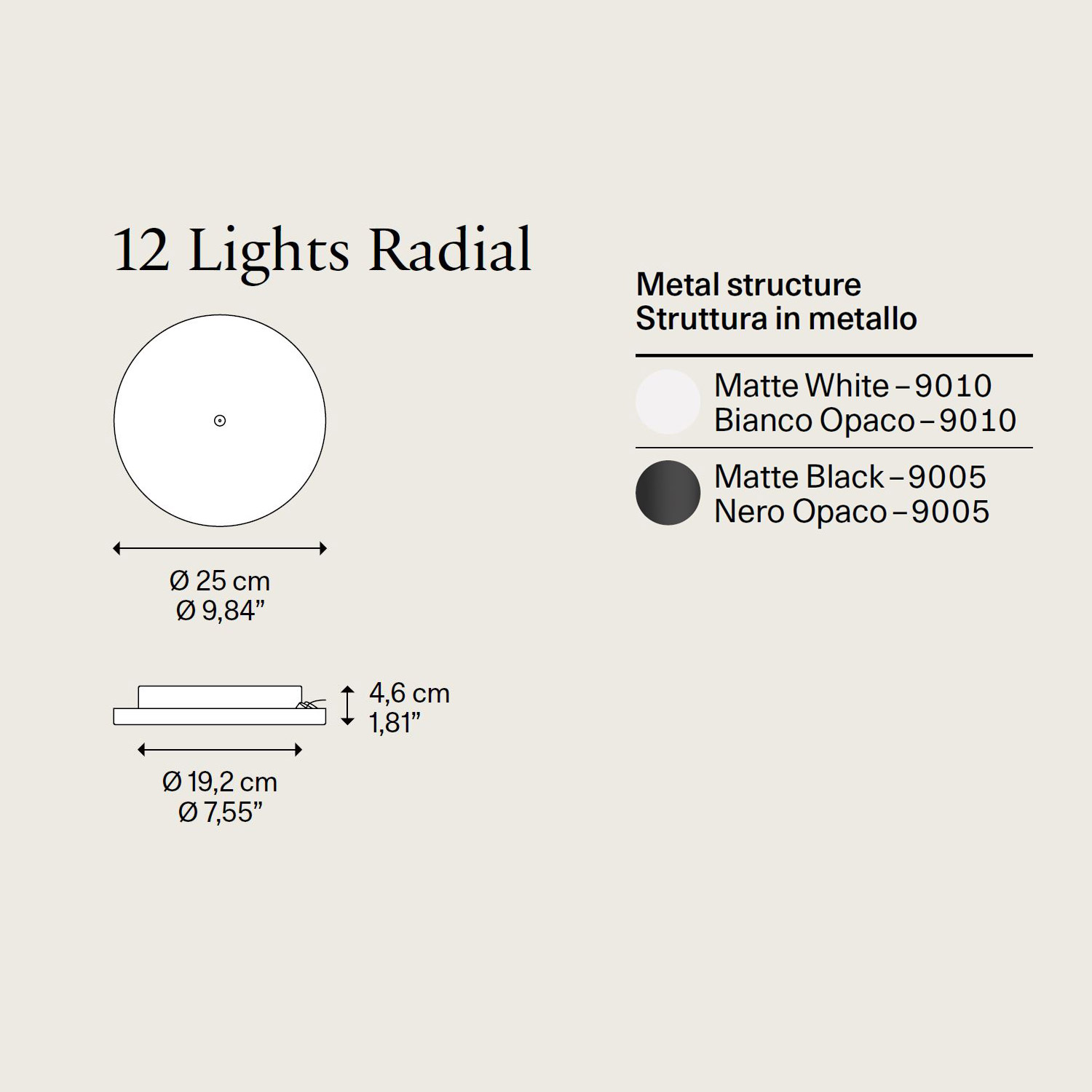 5-12 Lights Radial canopy by Lodes