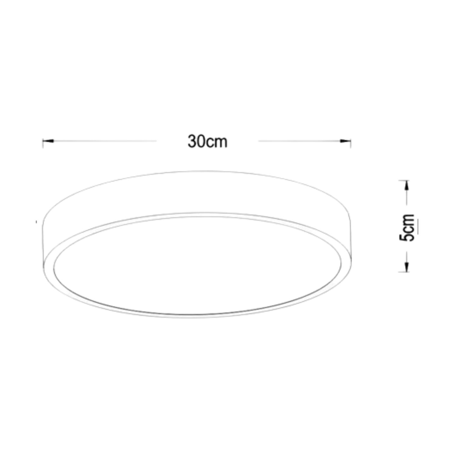 LU 79185/30/31 Lucide UNAR - Flush ceiling light - Ø 30 cm - LED Dim. - 1x18W 2700K - 3 StepDim - Wh
