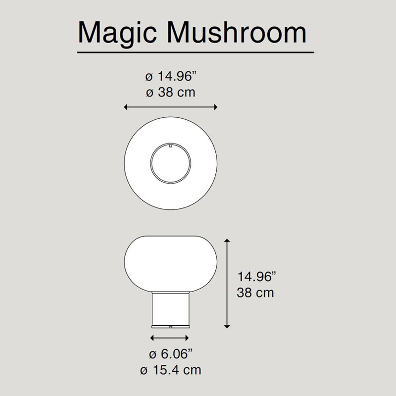 Magic Mushroom Tischlampe von Diesel Living