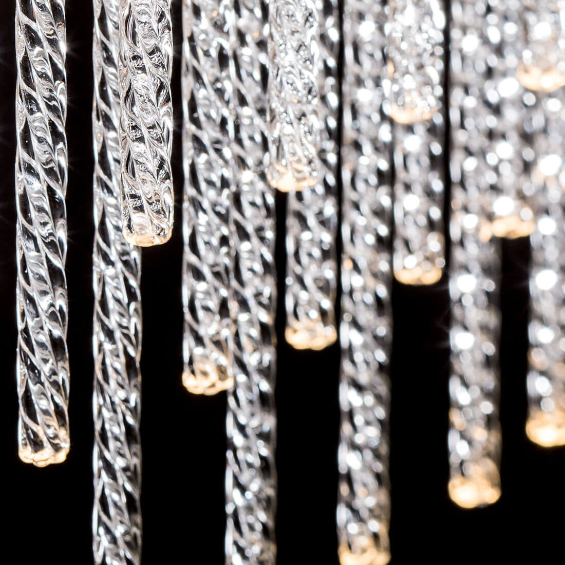 Eclisse SO glass chandelier by Light4