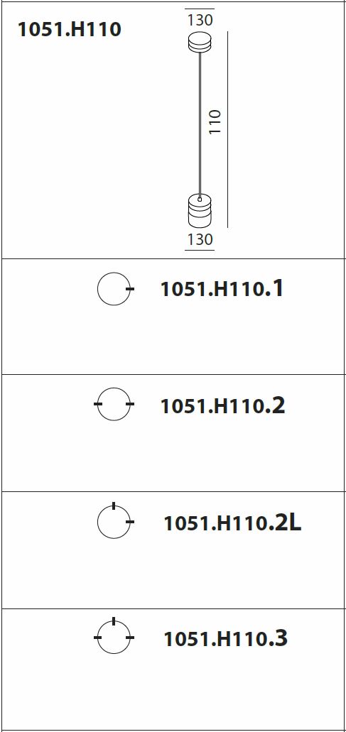 1051 CHAPEAU INDOOR Hängelampe von Toscot