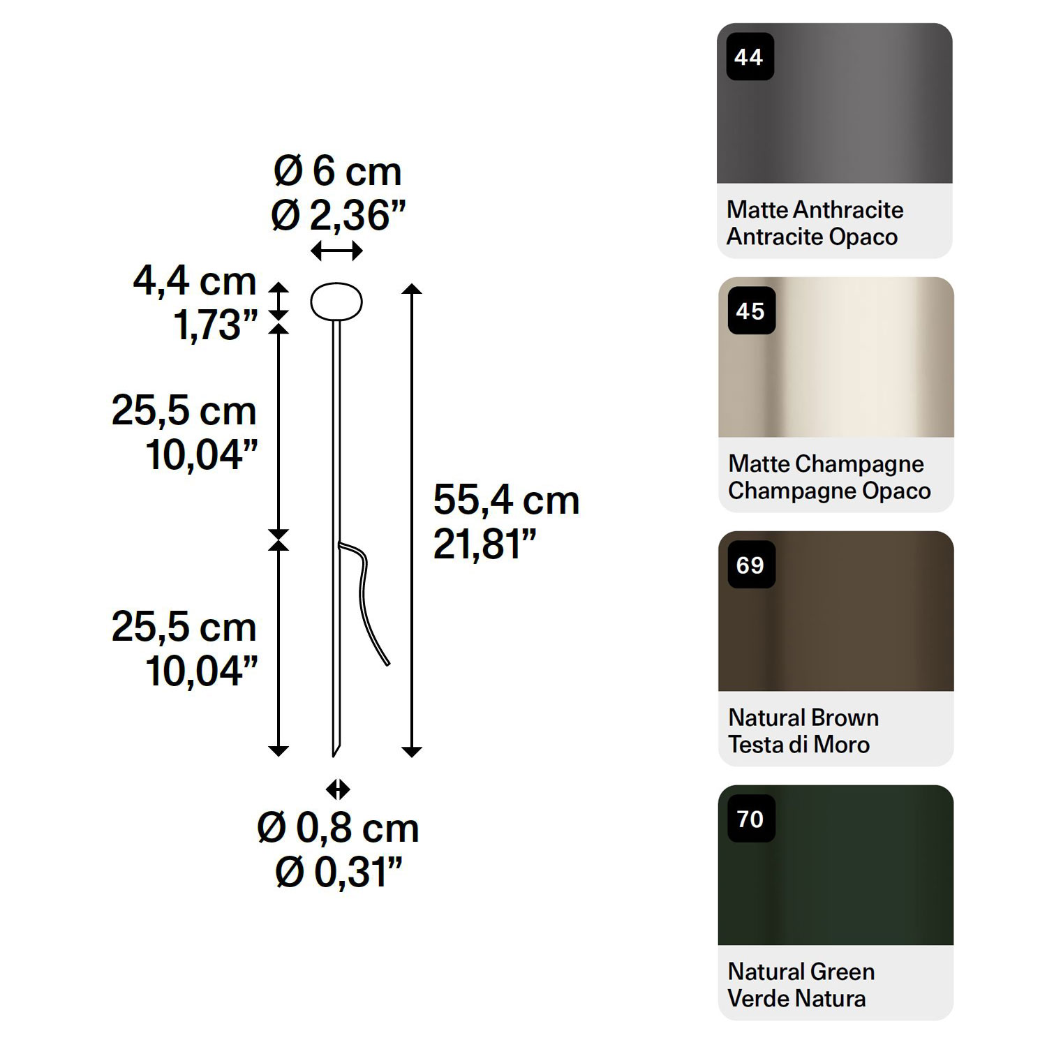 Reed Oval 60 outdoor Stablampe von Lodes