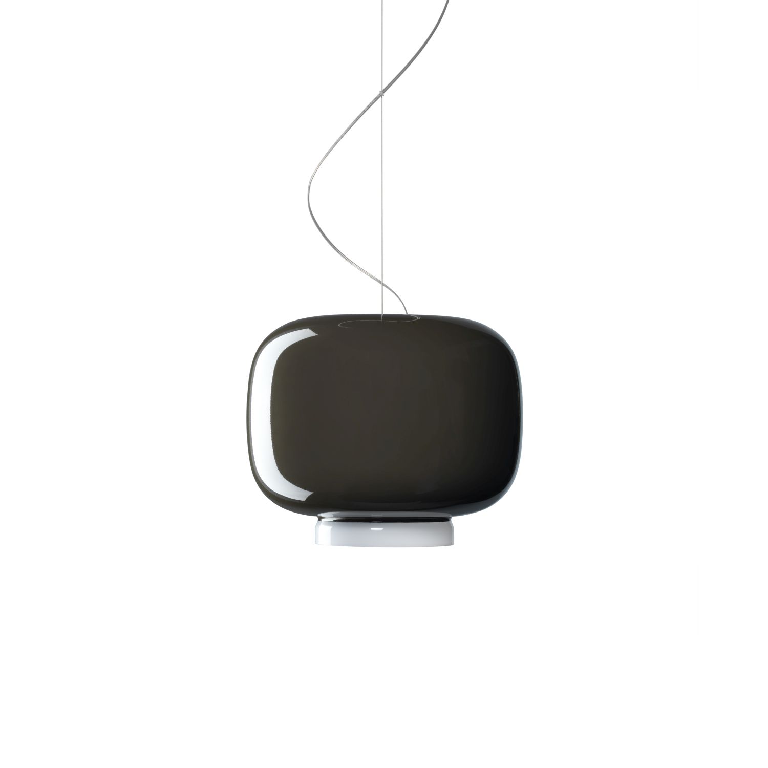 Chouchin 3 grau, Retrolook Hängeleuchte von Foscarini