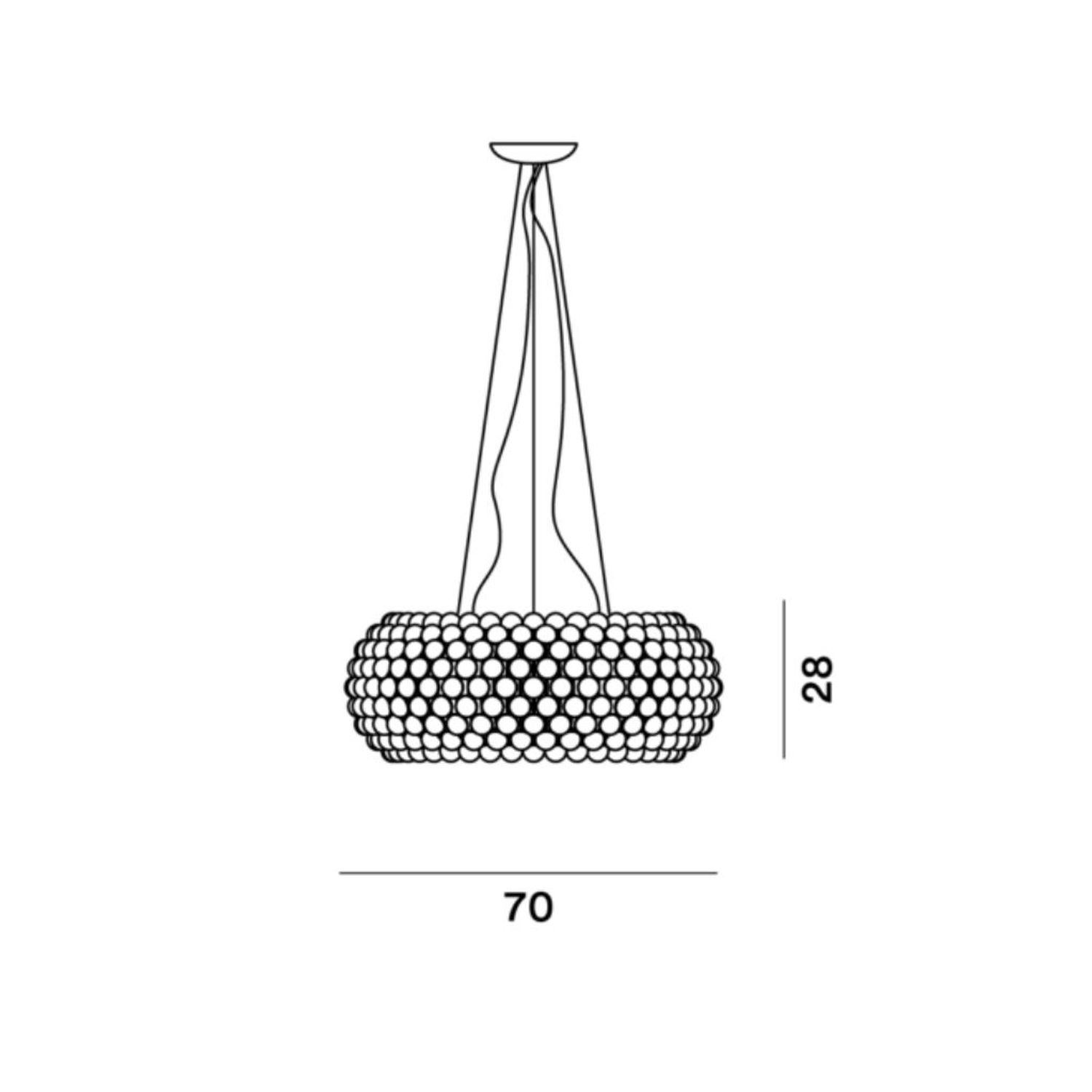 LED Designerhängeleuchte Caboche Plus grande von Foscarini