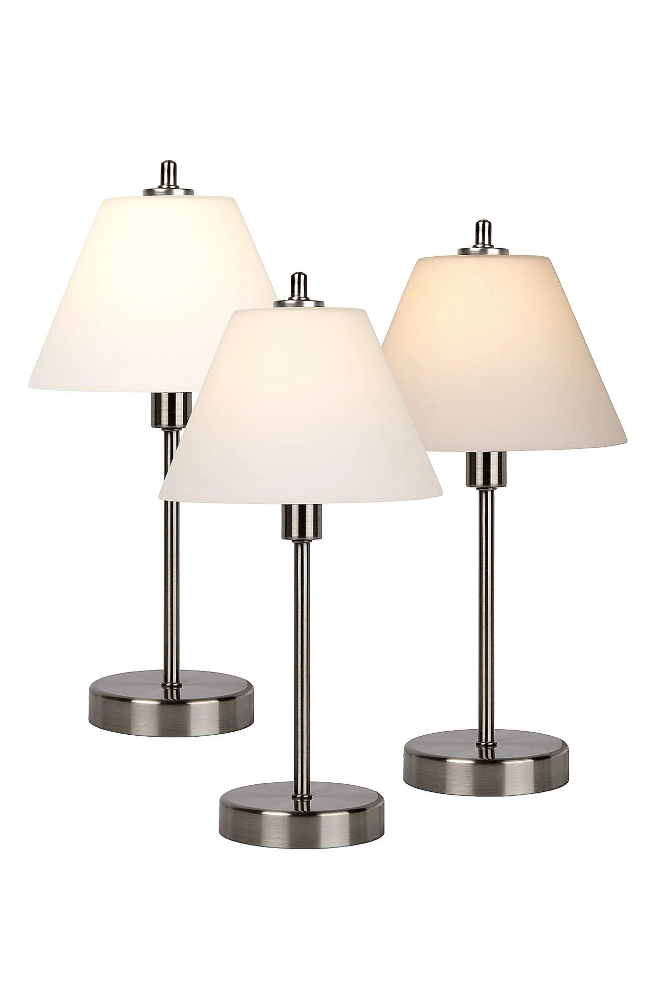 LU 12561/21/12 Lucide TOUCH - Table lamp - Ø 22 cm - 1xE14 - 3 StepDim - Satin Chrome