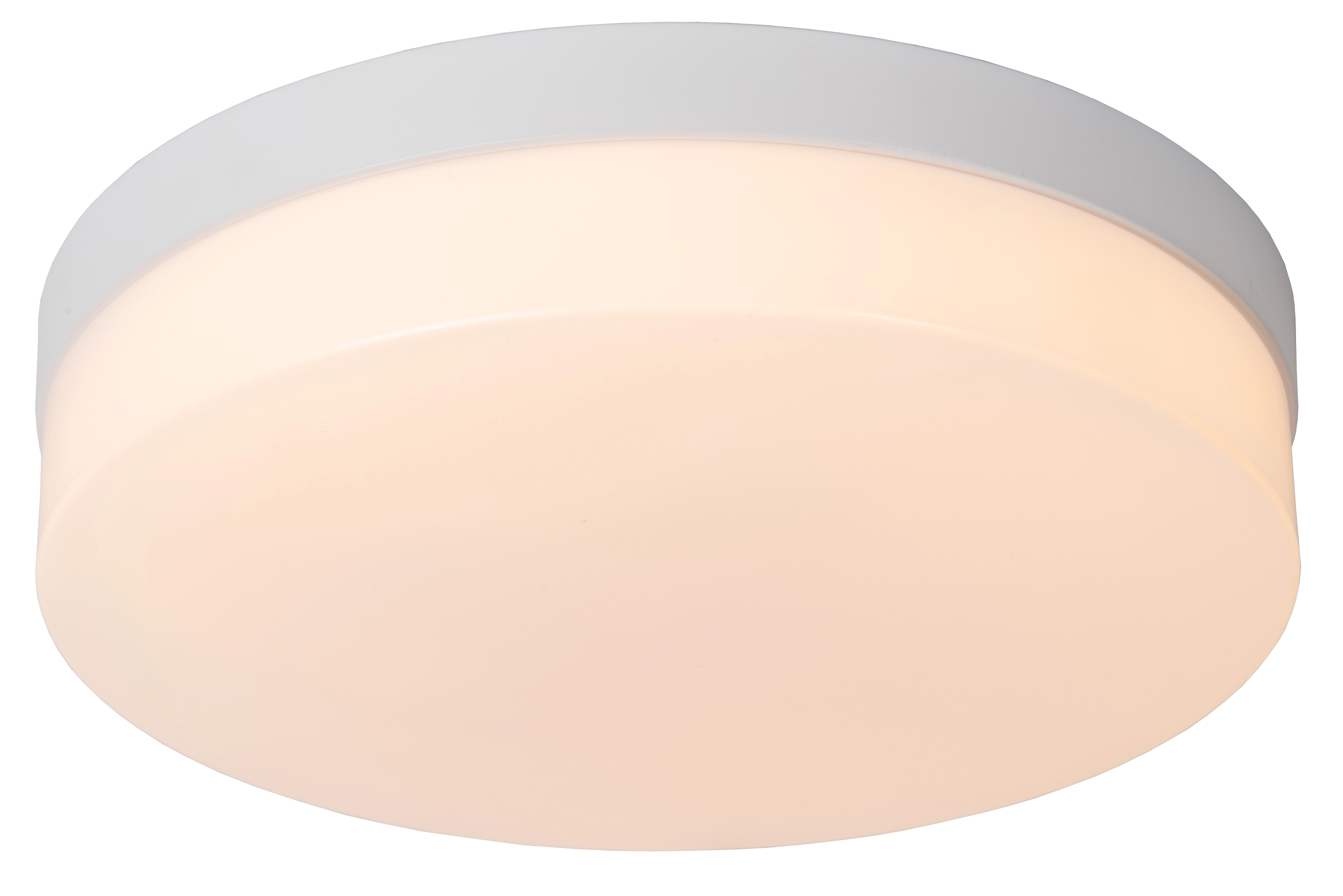 LU 79111/30/31 Lucide BISKIT - Flush ceiling light Bathroom - Ø 28 cm - LED - 1x18W 2700K - IP44 - W
