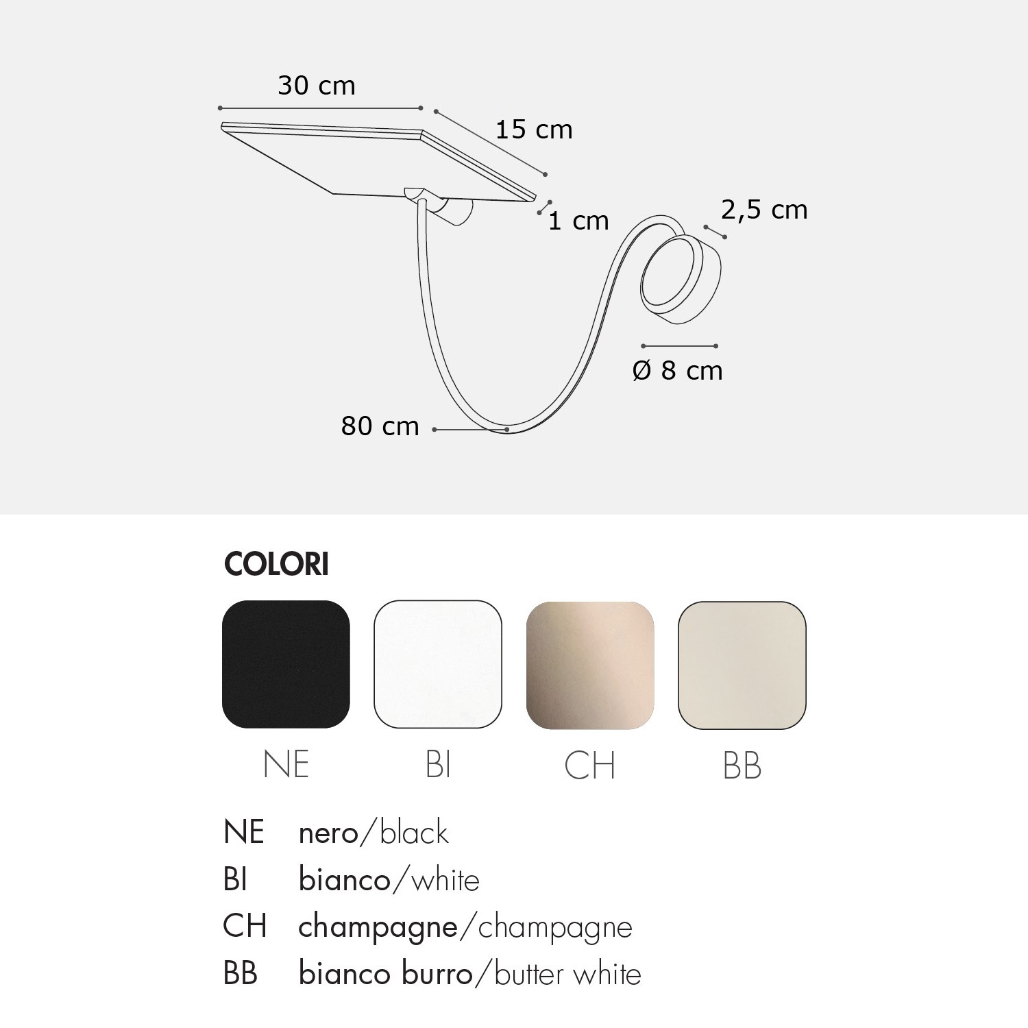 Giùup APB LED Wandleuchte von Icone