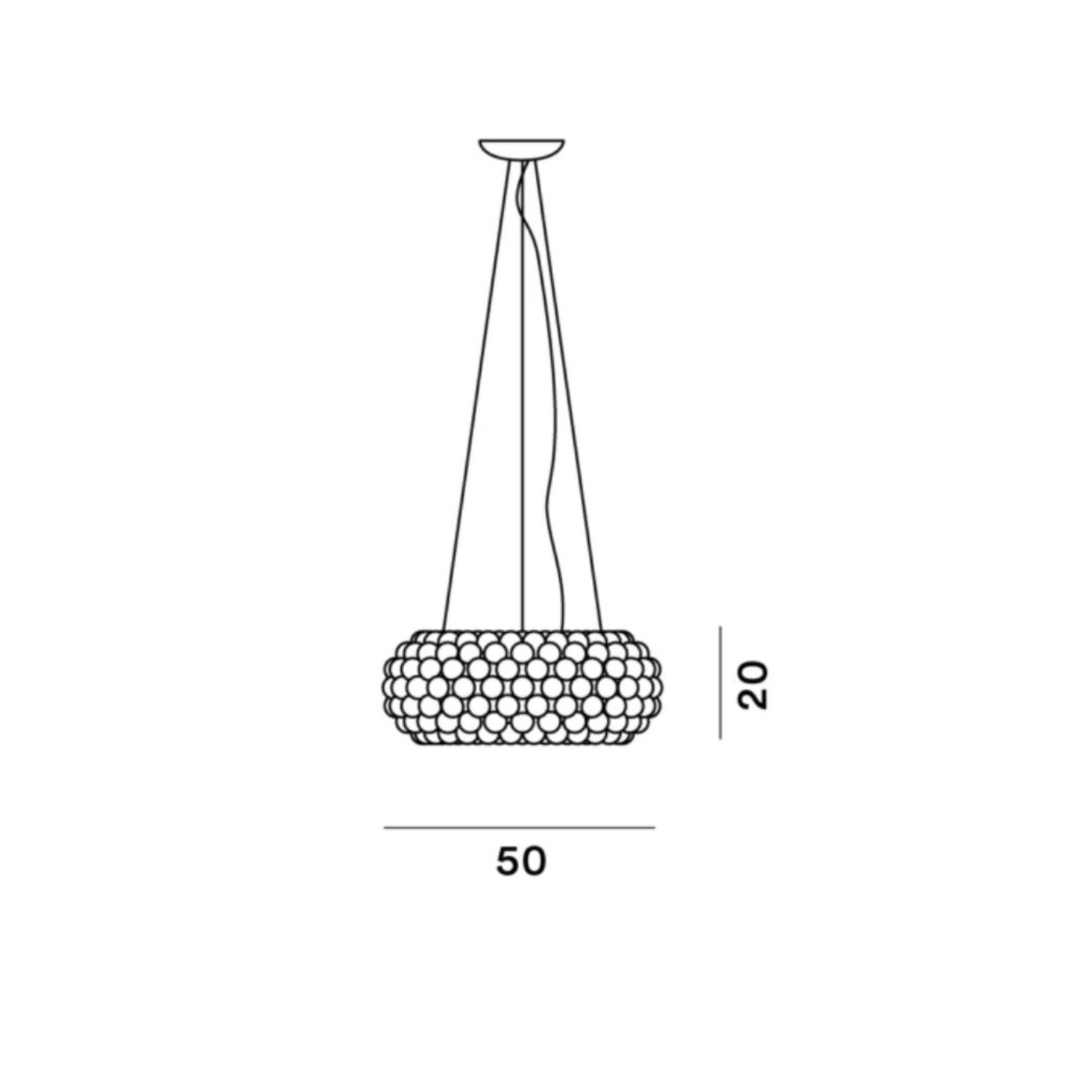 Caboche media Hängeleuchte von Foscarini
