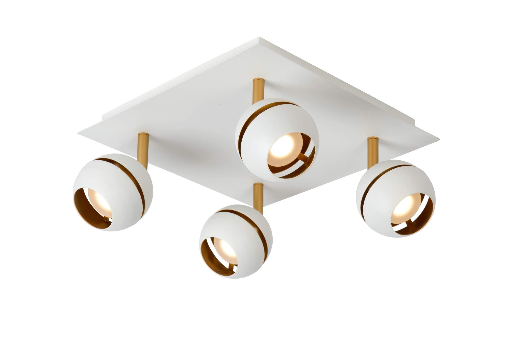 LU 77975/20/31 Lucide BINARI - Ceiling spotlight - LED - 4x4,5W 2700K - White