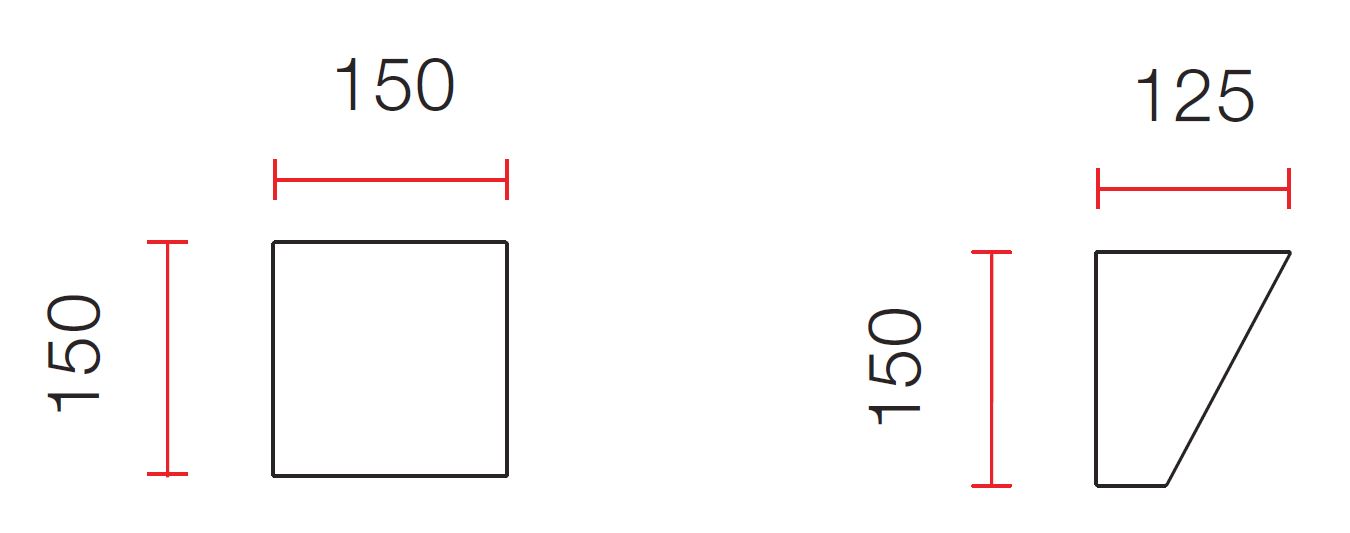 Gipswandlampe 2601A108 von Belfiore Maße