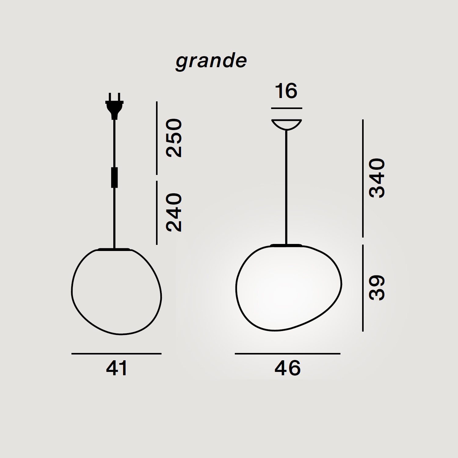 Outdoor Hängelampe Gregg grande von Foscarini