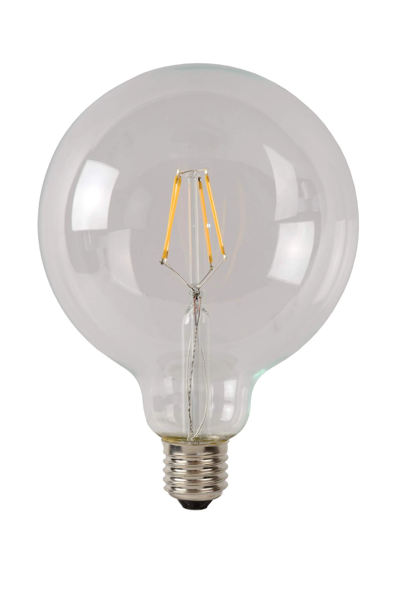 LU 49017/05/60 Lucide G125 - Filament bulb - Ø 12,5 cm - LED Dim. - E27 - 1x5W 2700K - Transparant
