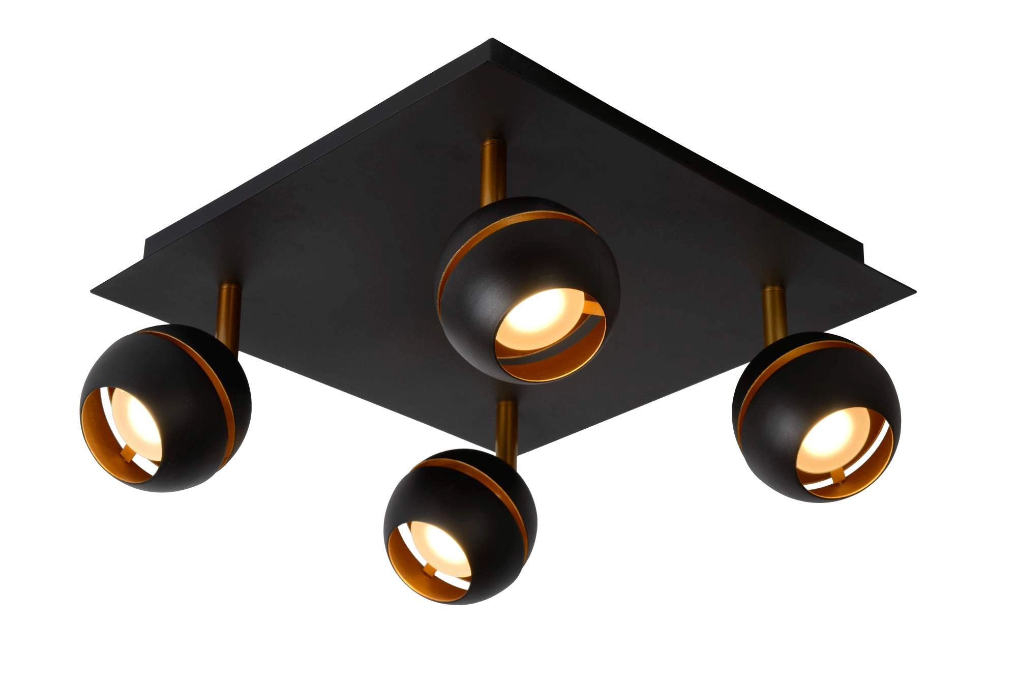 LU 77975/20/30 Lucide BINARI - Ceiling spotlight - LED - 4x4,5W 2700K - Black