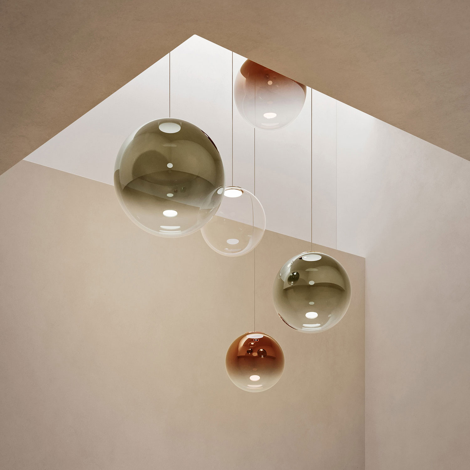 Non Random 33 glass lamp by Lodes