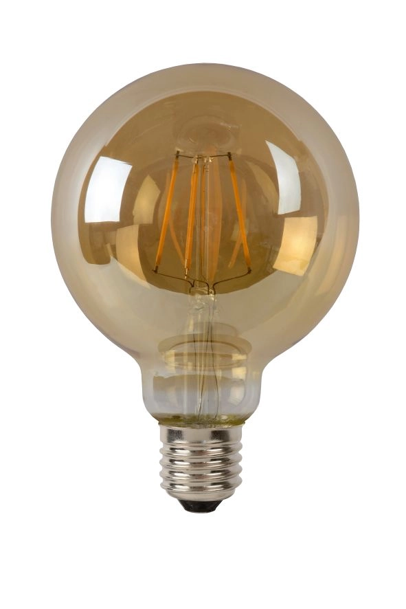 LU 49069/05/62 Lucide G95 - Filament bulb - Ø 9,5 cm - LED Dim. - E27 - 1x5W 2700K - Amber