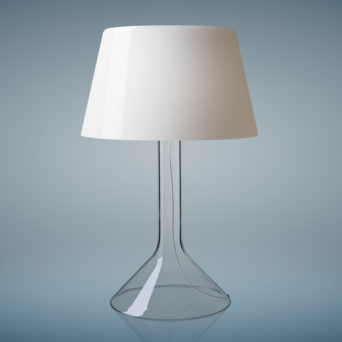 Chapeaux V glass table lamp by Foscarini