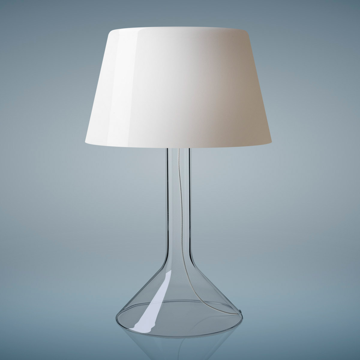 Chapeaux V Glas Tischleuchte von Foscarini