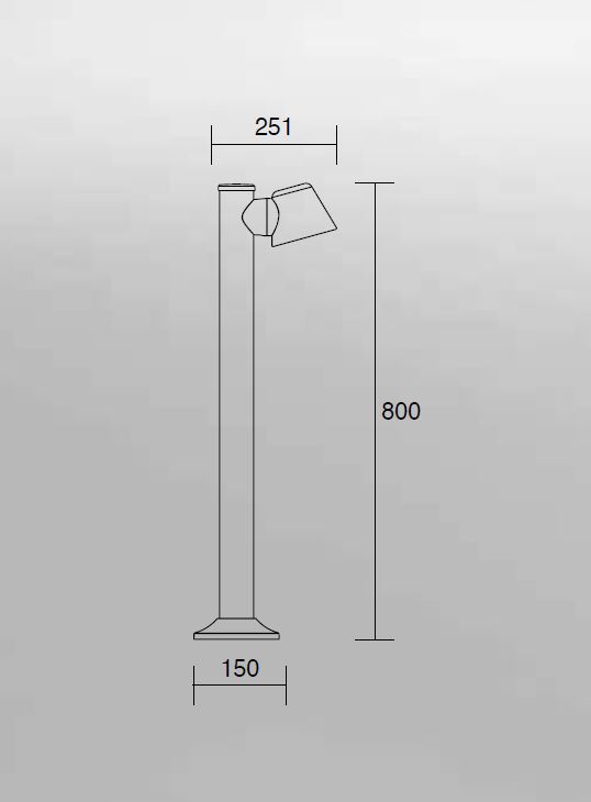 CUP flexible Pollerleuchte von Isy Luce