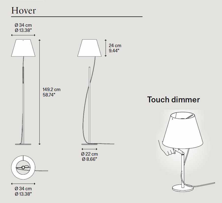 Hover LED Stehleuchte von Lodes