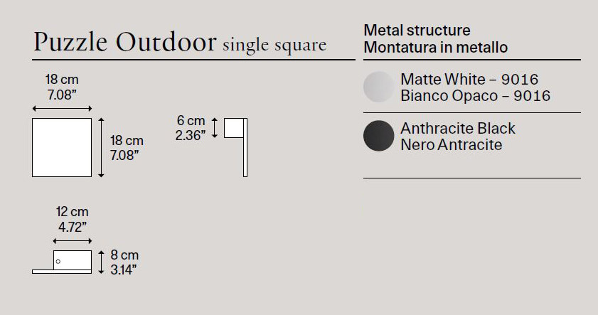 Puzzle Outdoor Single Square von Lodes