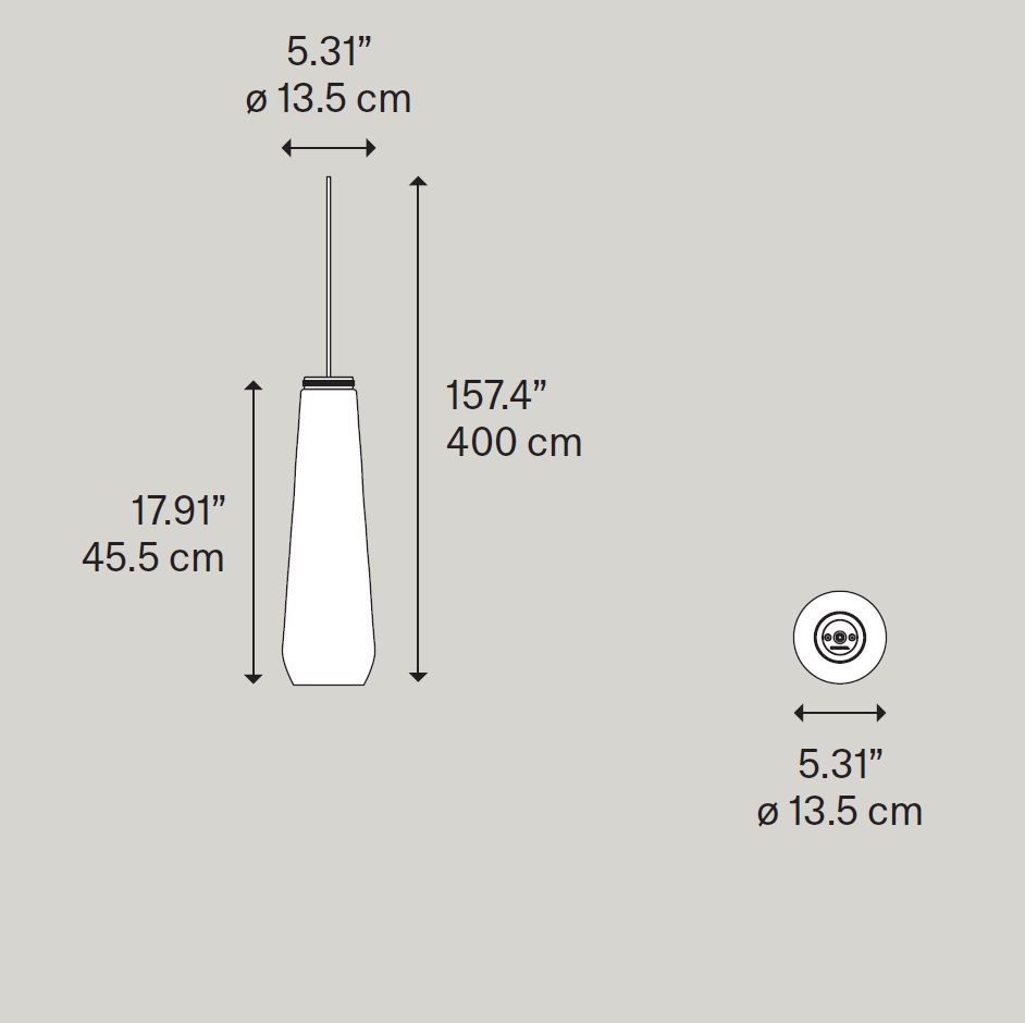 Glass Drop Leuchte von Diesel Living with Lodes