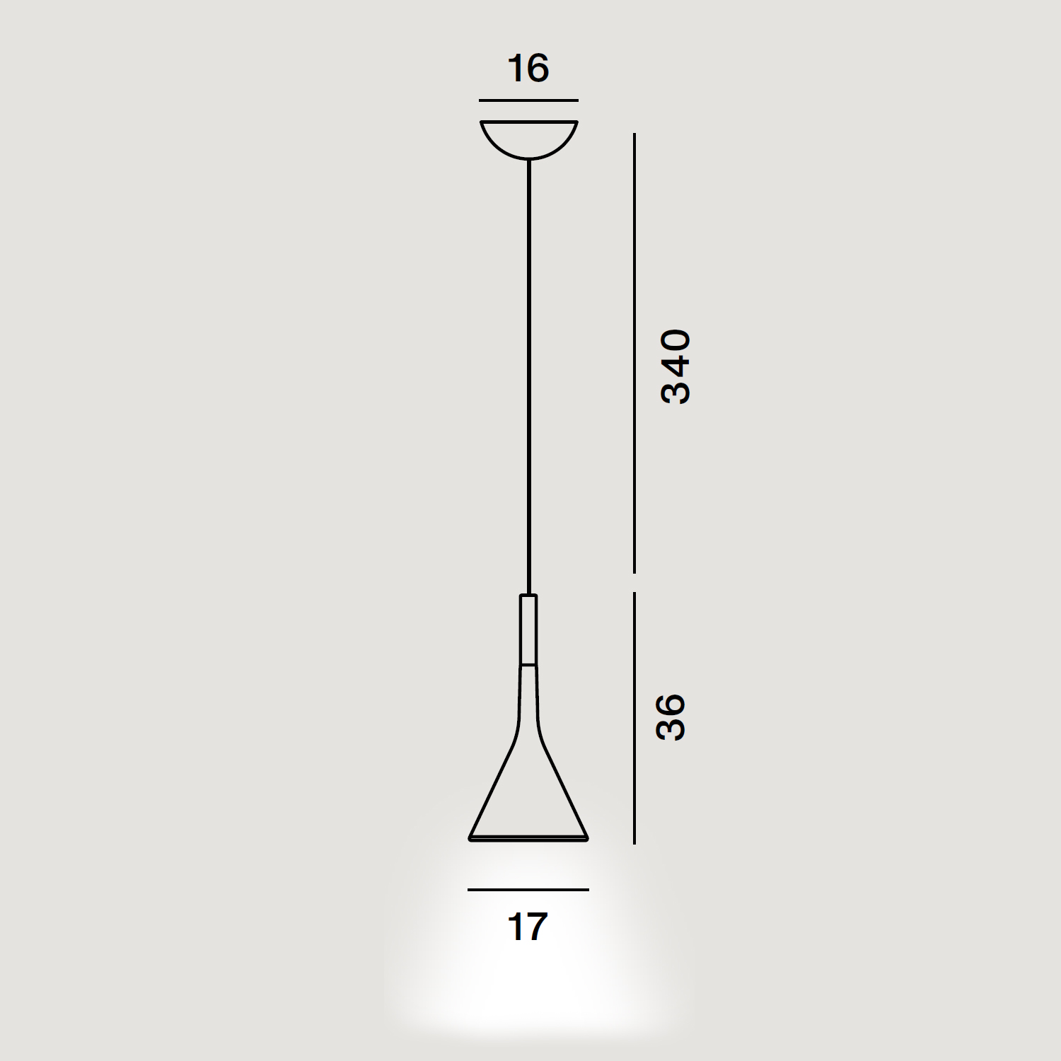 Aplomb outdoor LED Hängelampe von Foscarini