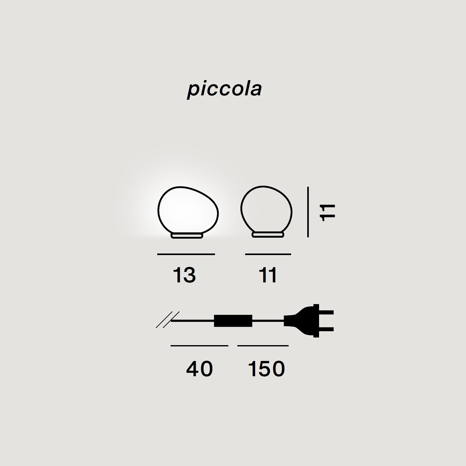 Gregg piccola Tischlampe von Foscarini